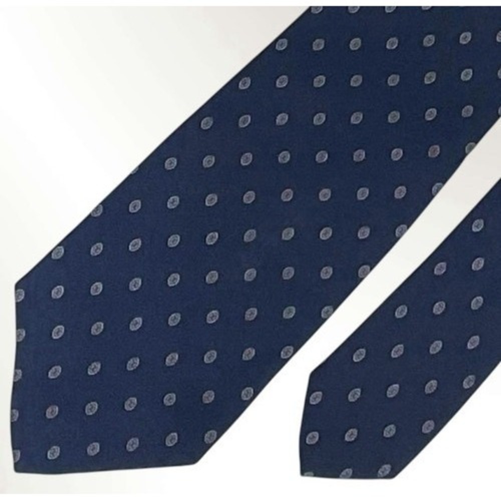 Vintage Christian Dior Navy/Red Abstract High End Classy Men Tie 58x3.2 Silk